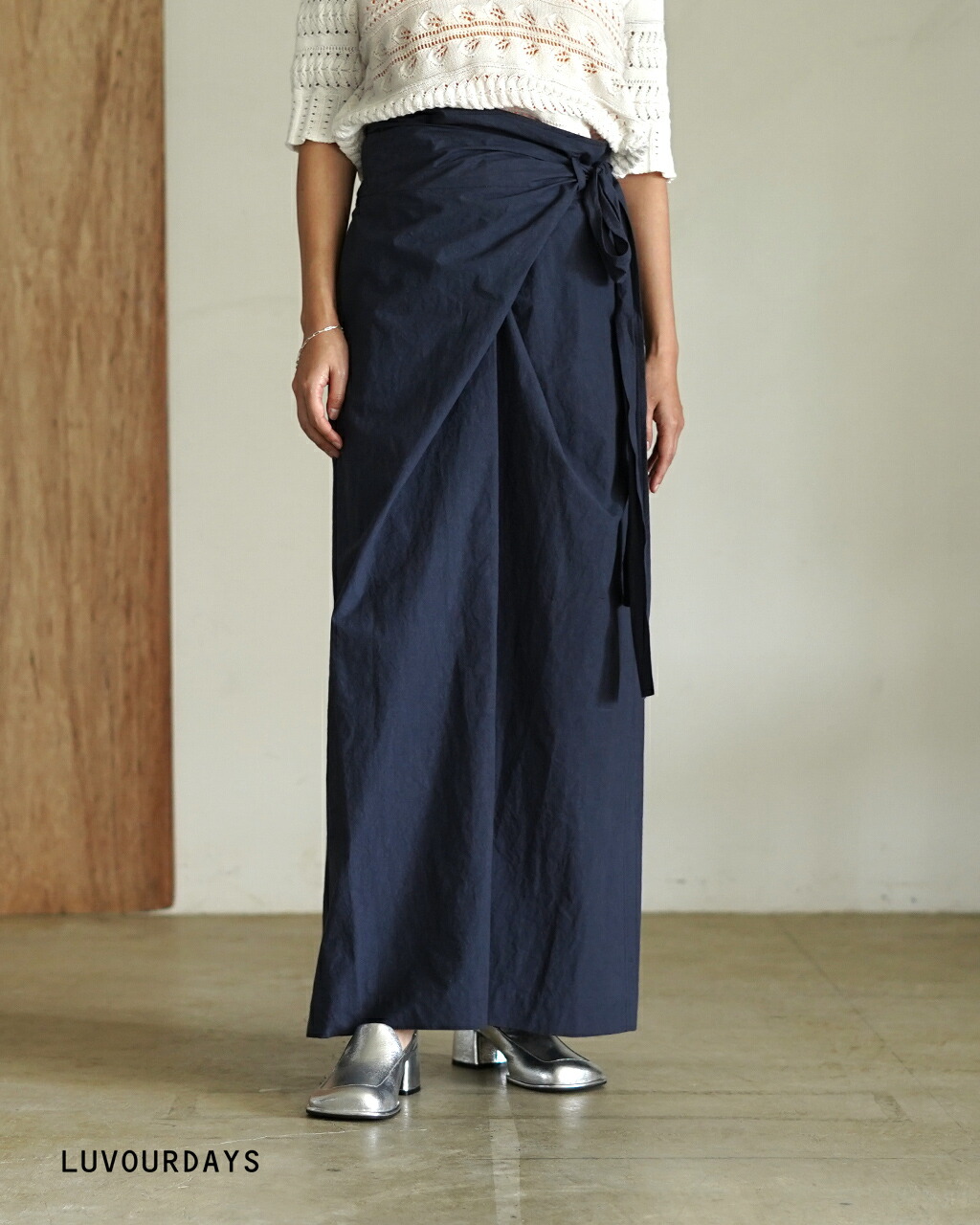 【SALE！30%OFF】ラブアワーデイズ LUVOURDAYS ノットスカート レディース Knot Skirt ロング丈 LV-SK6114 1112 xp10｜Crouka／クローカ 13,475円