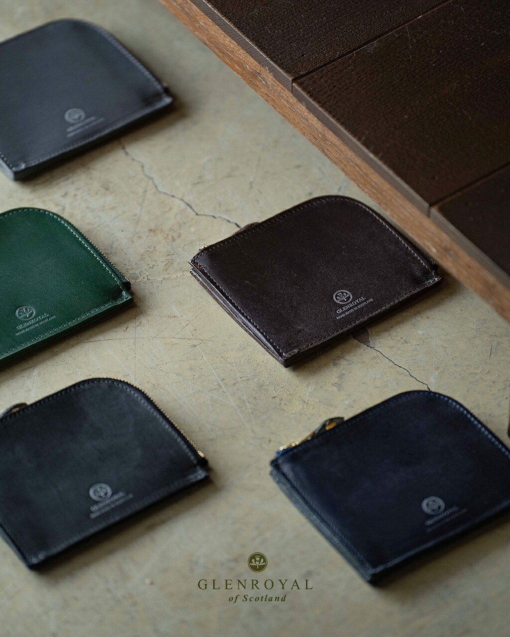 グレンロイヤル GLENROYAL ジップミニパース ZIP MINI PURSE レディース メンズ WITH GUSSET マチ付き L字ジップ スマートウォレット ミニウォレット コインケース カードケース スモールウォレット 小銭入れ 03-6043 1018｜Crouka／クローカ 18,722円