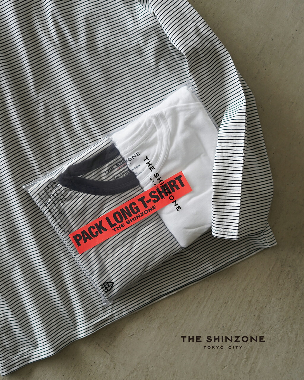 シンゾーン THE SHINZONE ロングスリーブTシャツ 2枚セット PACK LONG SLEEVE TEE パックT 長袖 カットソー 24AMSCU04 1216｜Crouka／クローカ