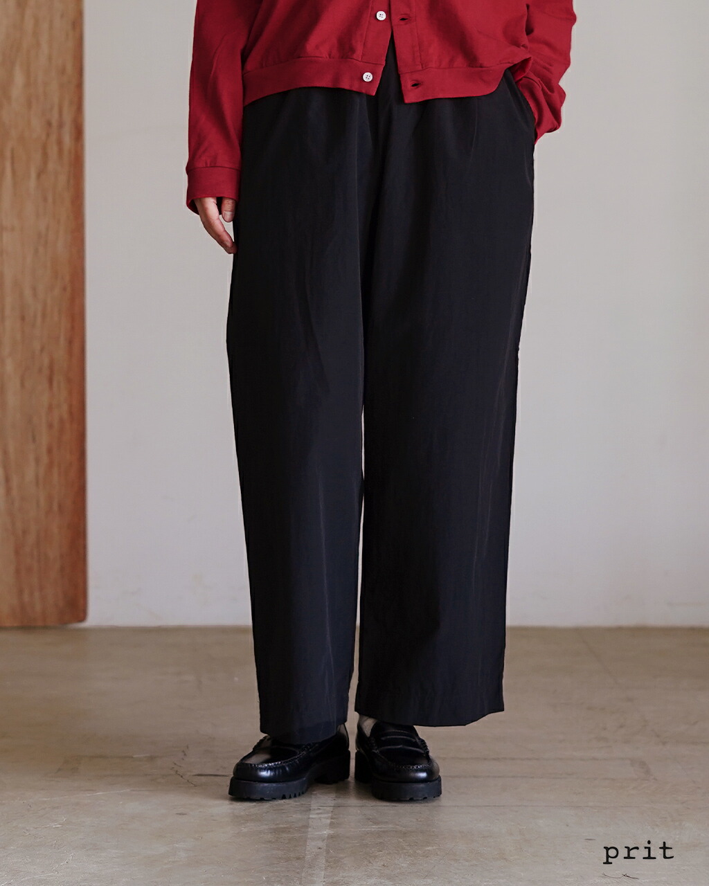 【SALE!30%OFF】プリット prit コットンナイロン高密度平織パジャマパンツ イージーパンツ ウエストゴム レディース オールドローズ カーキ クロ グレー ブルーグリーン 日本製 P71624 0127【レビュー企画対象】 100th xp10|Crouka/クローカ