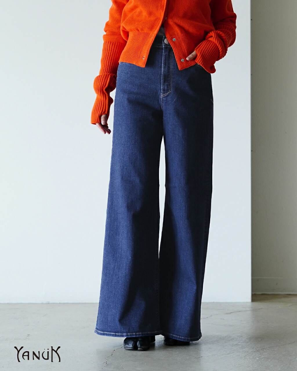 楽天市場】YANUK ヤヌーク パンツ レディース ワイド デニム フレア