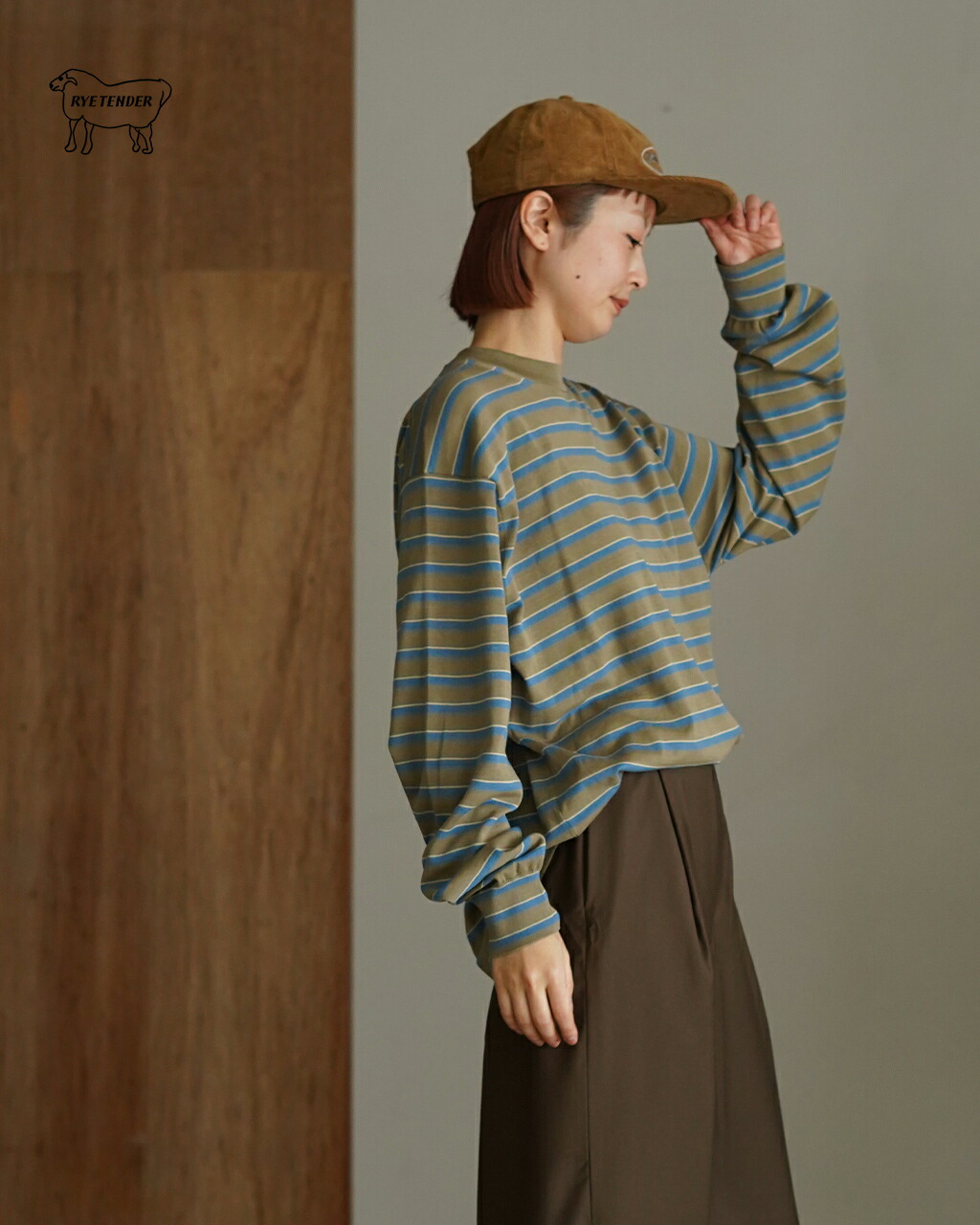 ライテンダー RYE TENDER デポール ロングスリーブ Tシャツ レディース DEPAUL L/S TEE 010732600 ボーダーニット ロンT 長袖Tシャツ 0217 xp10