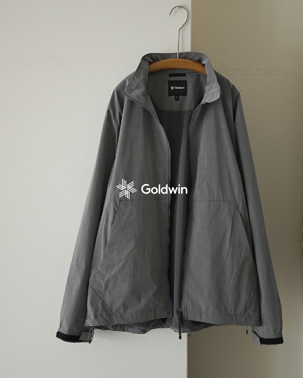 ゴールドウイン Goldwin ドープダイ リップストップ ウィンド ジャケット メンズ Dope Dyed Rip-stop Wind Jacket GL15330 ナイロン ブルゾン スタンドカラー 撥水 セットアップ対応 0303 xp10