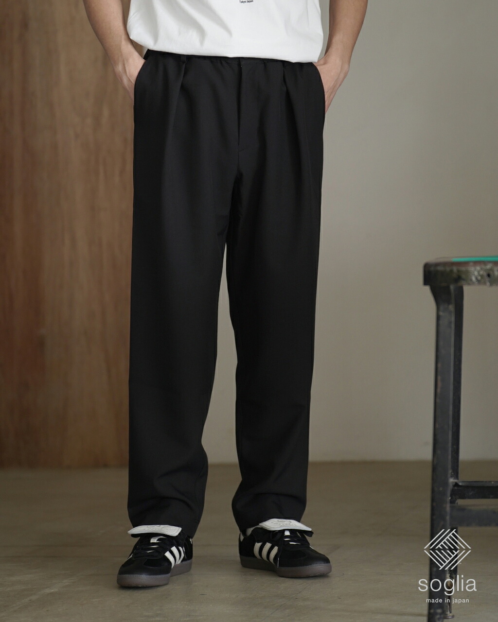 【SALE！30%OFF】ソリア soglia リラックスメランジパンツ メンズ RELAXING Melange Pants イージーパンツ セットアップ ドライタッチ イージーケア 0314【レビュー企画対象】 xp10｜Crouka／クローカ