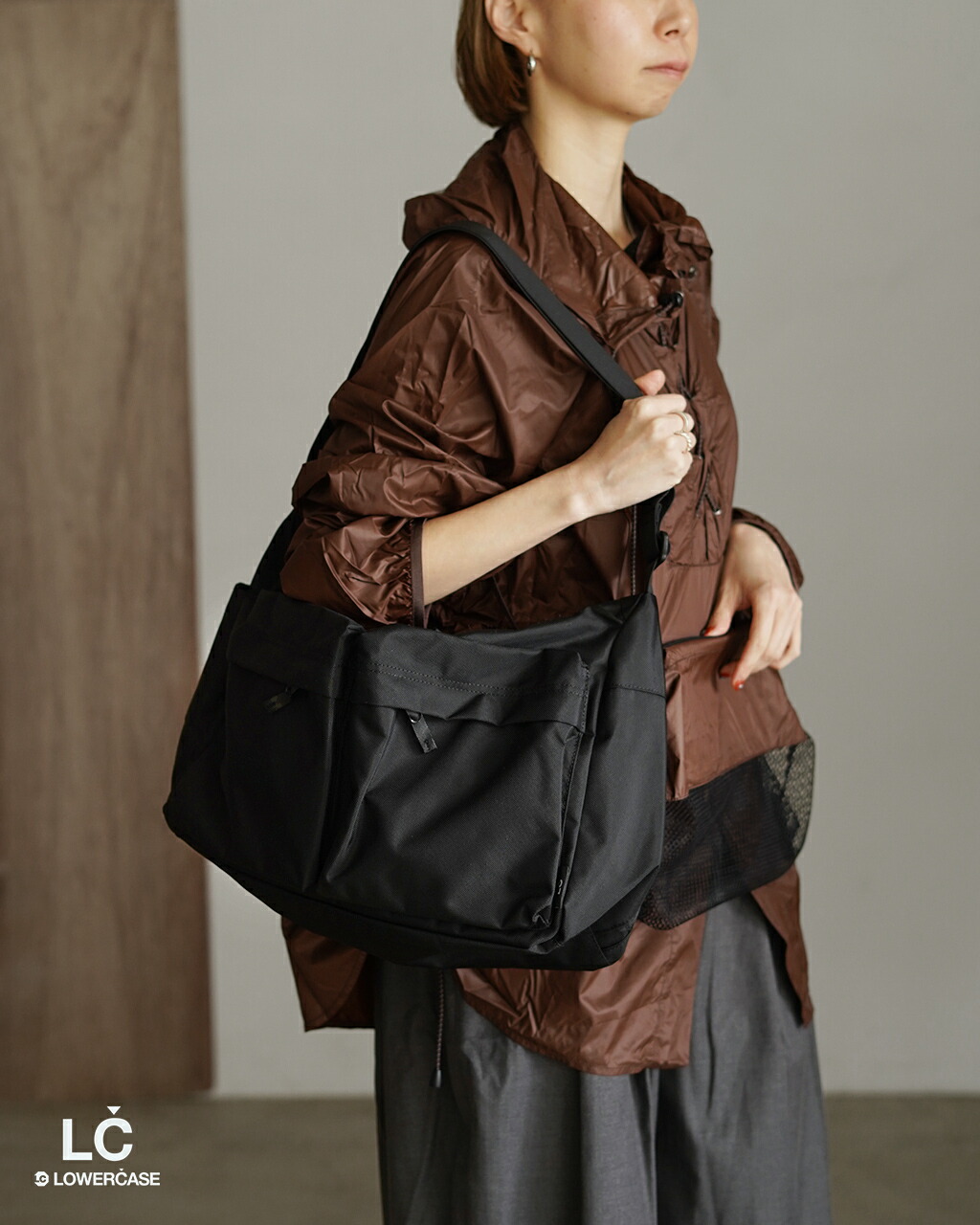 エルシーバイロウワーケース ショルダーバッグ Lサイズ ユニセックス メンズ レディース SHOULDER BAG-L LC03 0316|Crouka/クローカ