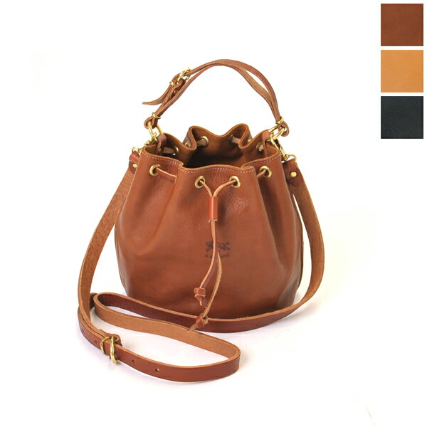 Crouka And Il Bisonte イルビゾンテ Leather Drawstring Bag 2 Way And Il Bisonte イルビゾンテ Leather Drawstring Bag 2 Way 5432403110 3 Colors