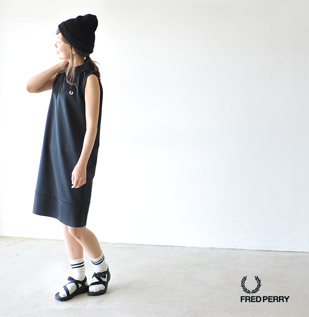 楽天市場 Fred Perry フレッドペリー Sleeveless Dress ジャージノースリーブ 半袖 ワンピース 送料無料 Crouka クローカ