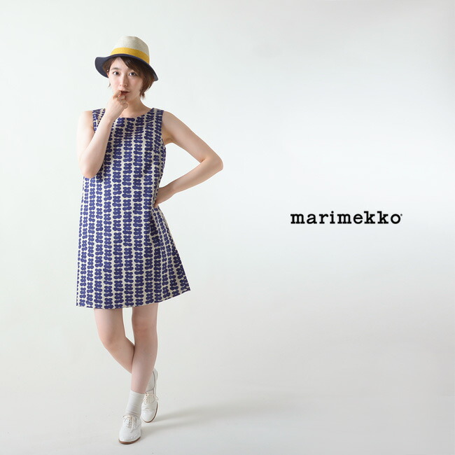 楽天市場 日本限定 Marimekko マリメッコ Roopertti Riidu ノースリーブ 半袖 Aラインワンピース S M L 送料無料 Crouka クローカ