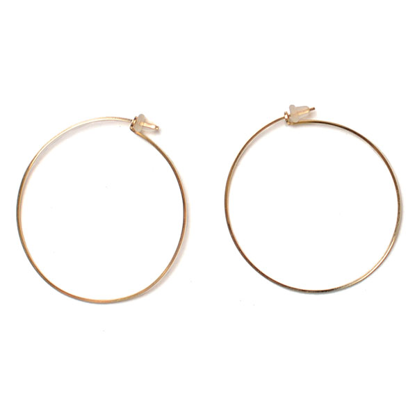 Crouka By Boe Biba 14 K Gold Wire Hoop Earrings 223sg 21 By Boe Biba 14 K Gold Wire Hoop Earrings 223sg 21 237sg 2 Colors
