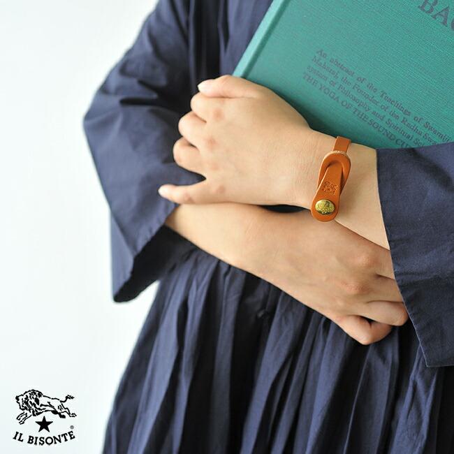 楽天市場 Il Bisonte イルビゾンテ ロゴスナップボタンレザーブレスレット 00 対象外 Crouka クローカ