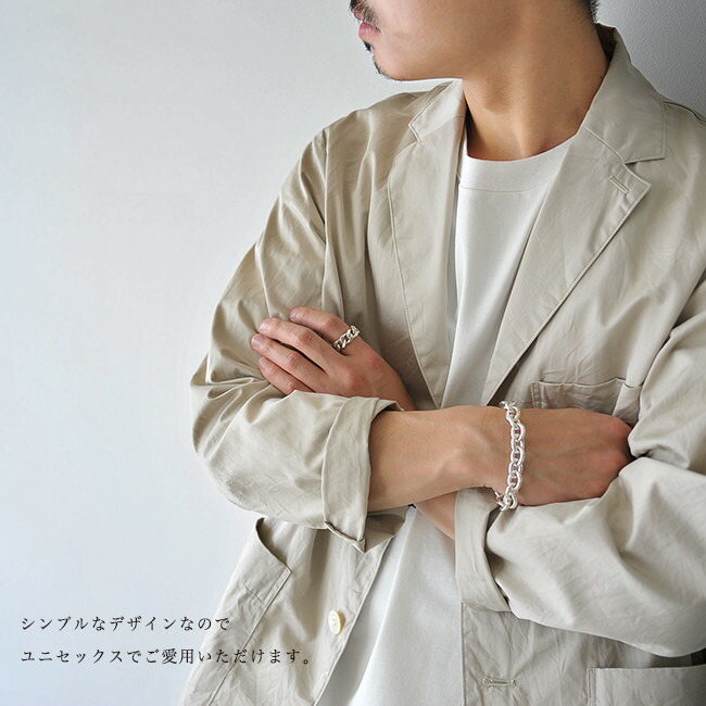 Crouka Garden of Eden garden of Eden SIMPLE OVAL LINK BRACELET Shin