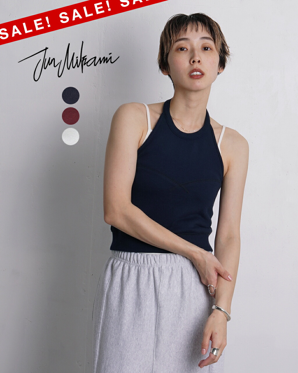 【10%OFF】JUN MIKAMI / ジュンミカミ ： 【レディース】シアーセパレートブラトップ / 全2色 ： 24SS-29-N imgrc0099274697.jpg