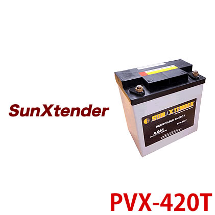 【電菱 DENRYO】独立型システム用 ディープサイクルバッテリー PVX-420T 太陽光発電【送料無料※沖縄・離島配送不可】