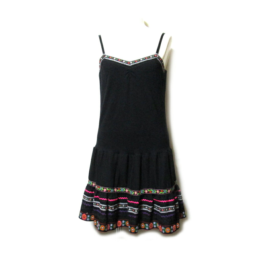 楽天市場 Dolly Girl By Anna Sui ドーリーガール バイ アナスイ 2 チロリアンワンピース 黒 ドレス 中古 Crown Store