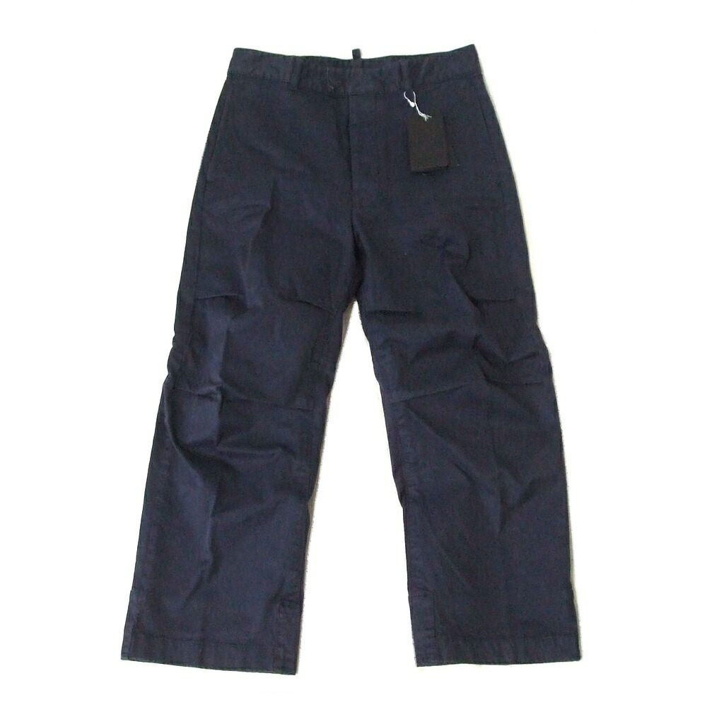 【新古品】 DSQUARED2 ディースクエアード イタリア製 コットンデザインパンツ (紺 ネイビー ジーンズ ジーパン デニム タグ付き) 106779 【中古】 16,940円