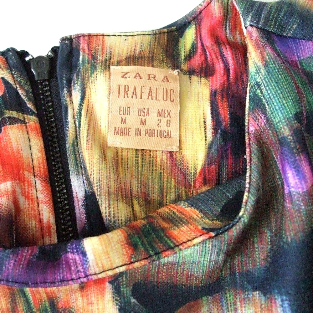 楽天市場 美品 Zara ザラ フラワーワンピース 薔薇 ローズ 花柄 中古 Crown Store