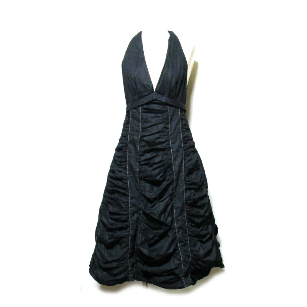 楽天市場 Marc Jacobs マークジェイコブス 2 フリルドレープワンピース 黒 ブラック ドレス 中古 Crown Store