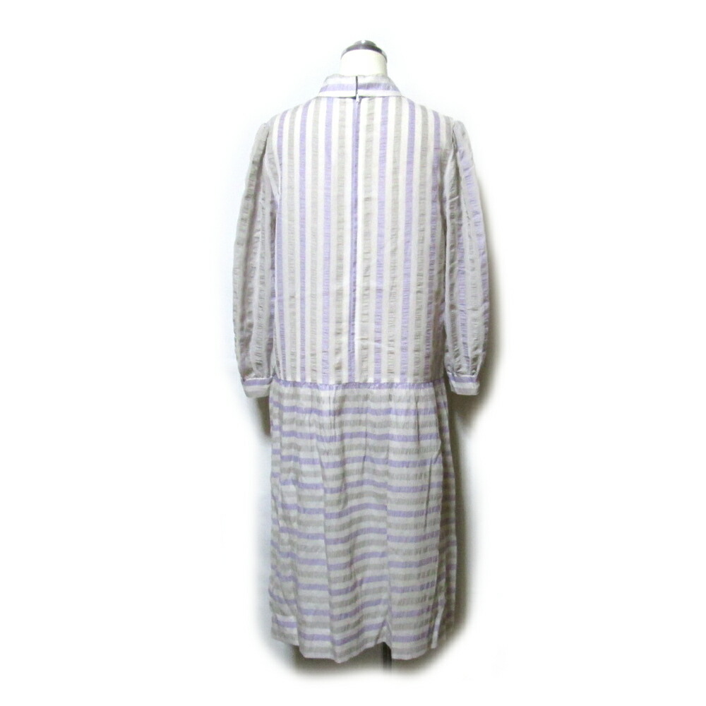 楽天市場 Vintage Pierre Cardin ヴィンテージ ピエールカルダン 9 ストライプリボンワンピース 白 ストライプ レトロ パステル 古着 1409 中古 Crown Store