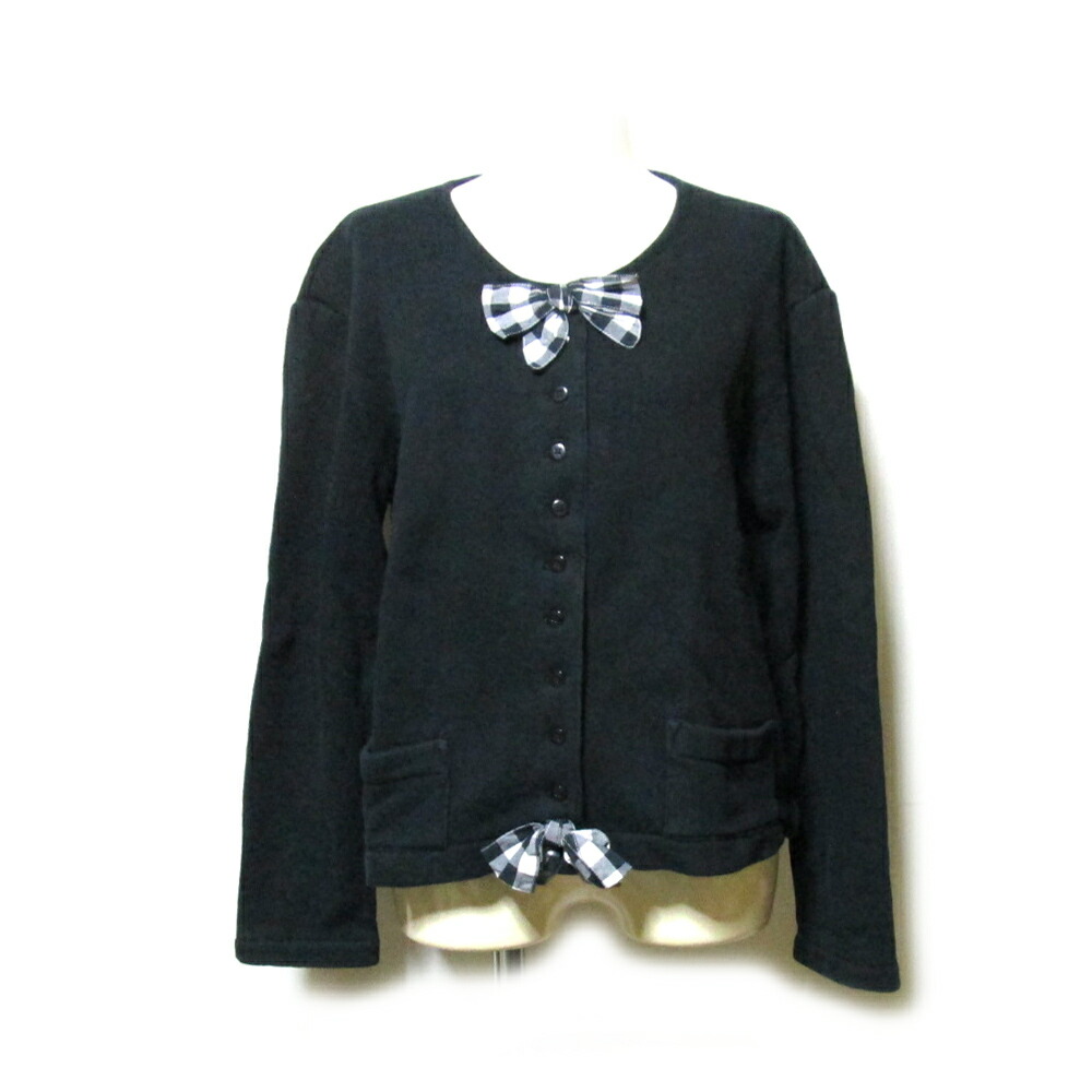 楽天市場 Vintage Pink House ヴィンテージ ピンクハウス リボンカーディガン 黒 ブラック スエット オールド 金子功 Kaneko Isao カネコイサオ 1963 中古 Crown Store