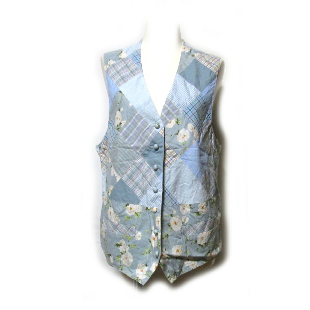 ピンクハウス・ロイヤルクイーンベリー柄パッチワークベスト ピンク