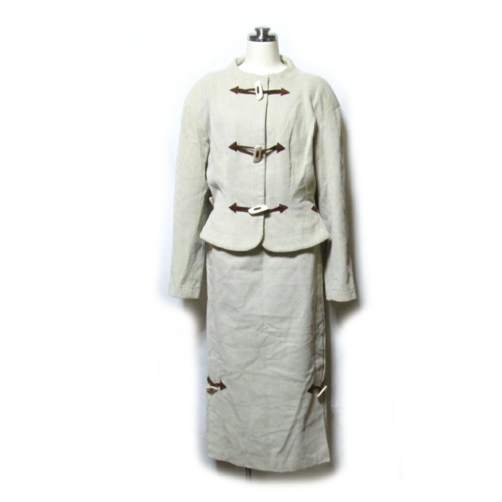 Vintage 49AV JUNKO SHIMADA ヴィンテージ ジュンコシマダ 「9」 ボディコンシャスダッフルセットアップスーツ (コーデユロイ) 123701 【中古】｜CROWN STORE