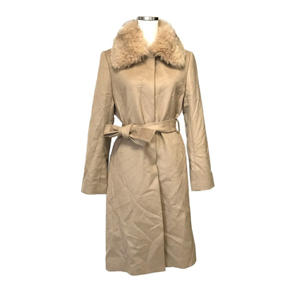 【タグ付き】シクラス　CYCLAS カシミヤ　ベージュ　コート　34 楽天市場】CYCLAS カシミヤブレンドコート ピンク 34 '18年 A1