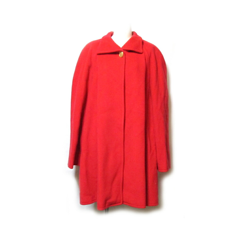 Vintage Christian Dior  ヴィンテージ クリスチャンディオール 「42/8」 1B Aラインコート (赤) 128241 【中古】