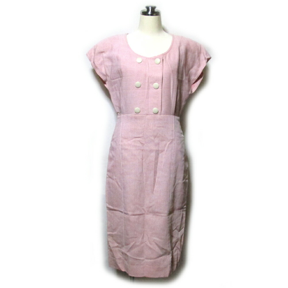 税込 3980以上購入で ヴィンテージ 送料無料 Vintage Christian Dior ヴィンテージ クリスチャンディオール オールド ワンピース クリスチャンディオール 9 ミッドセンチュリーワンピース ピンク 中古 Crown Store