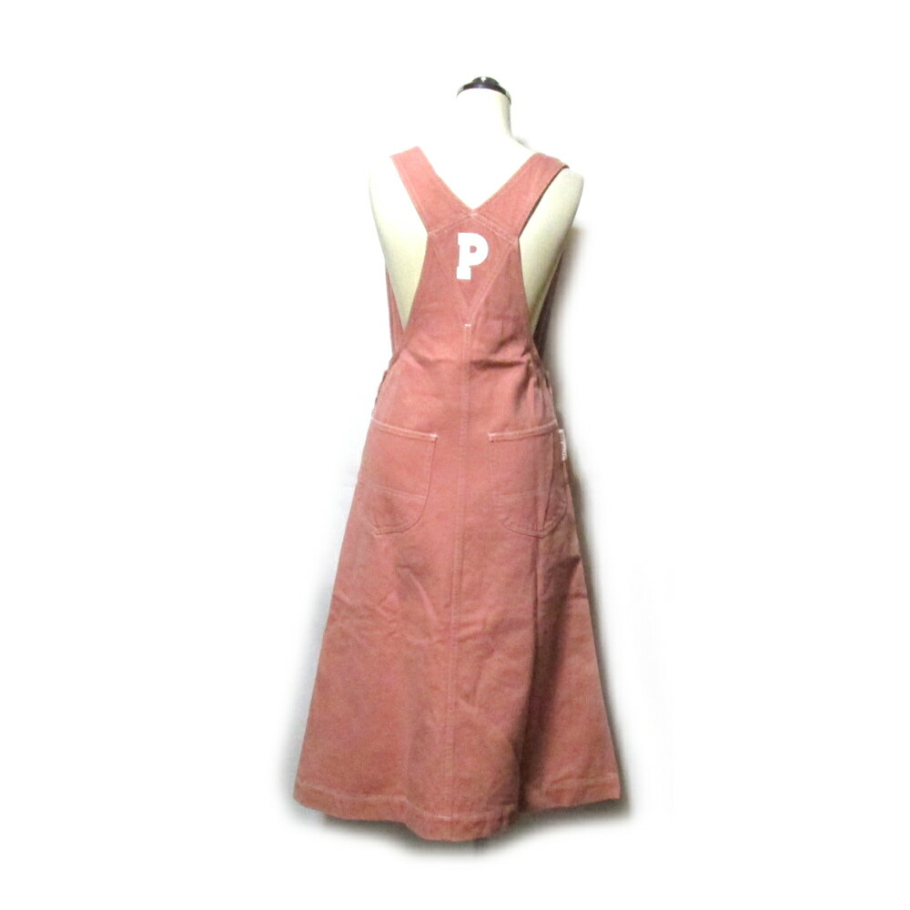 Vintage Pink House ヴィンテージ ピンクハウス デニムジャンパースカート ワンピース 赤 刺繍 オーバーオール 中古 Altamisa Mx