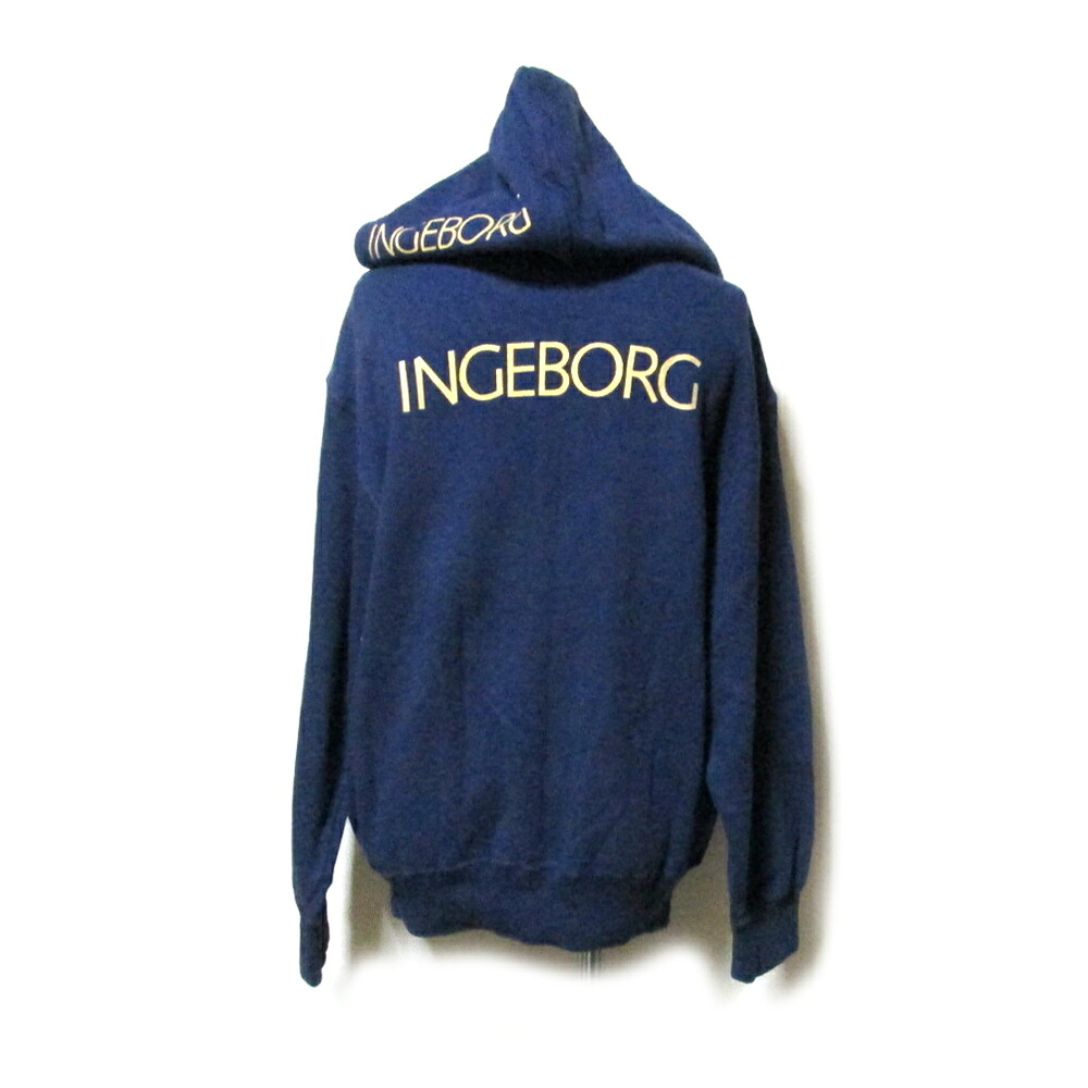 Vintage INGEBORG PINK HOUSE ヴィンテージ インゲボルグ ピンクハウス バックロゴスエットパーカー (PINK HOUSE ピンクハウス 金子功 紺 ) 131606 【中古】|CROWN STORE