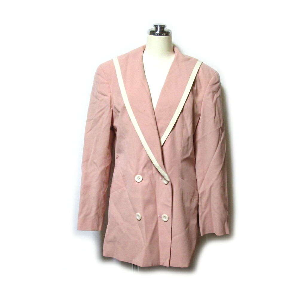 Vintage Christian Dior ヴィンテージ クリスチャンディオール 「M」 パイピングジャケット (ピンク オールド) 132441 【中古】｜CROWN STORE 18,150円