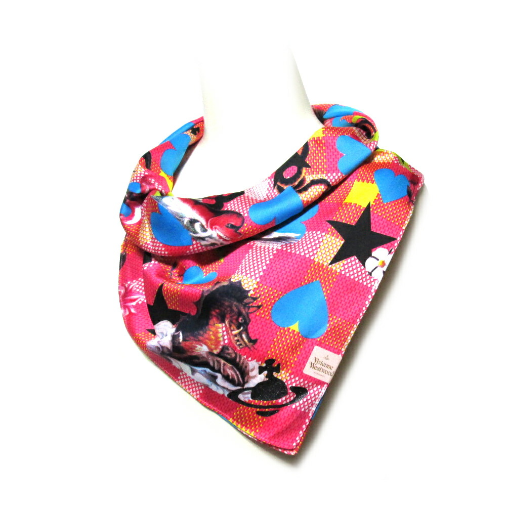 新品ヴィヴィアンウエストウッド　kittenキトゥン　スカーフ　ハンカチ　子猫 Vivienne Westwood - ヴィヴィアンウエストウッドタオルハンカチ