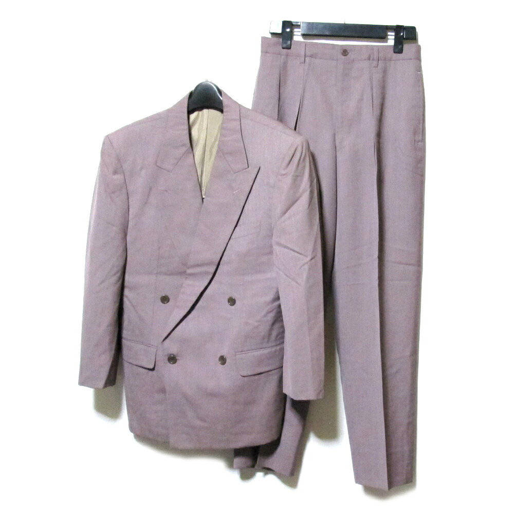 Vintage ATELIER SAB for men ヴィンテージ アトリエサブフォーメン 「S」 ダブルブレスセットアップスーツ (ピンク 紫 定番 ボックスシルエット アヴァンギャルド バブル) 132789 【中古】|CROWN STORE