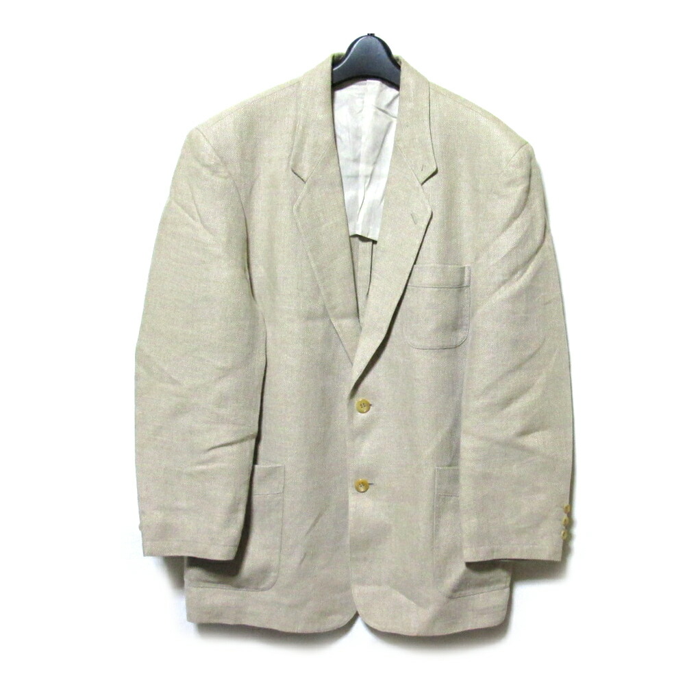 美品 Vintage Papas ヴィンテージ パ通り手形 「S」 2B リネン上衣 (生成り 麻 前衛派 砂上の楼閣) 132796 【中古】
