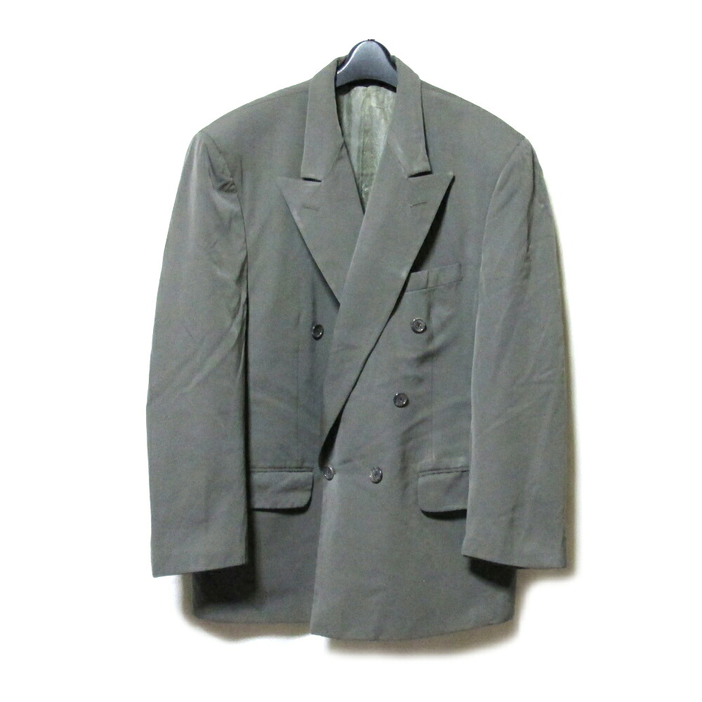 Vintage Burberrys ヴィンテージ バーバリー ダブルブレスジャケット (カーキ) 132823 【中古】｜CROWN STORE