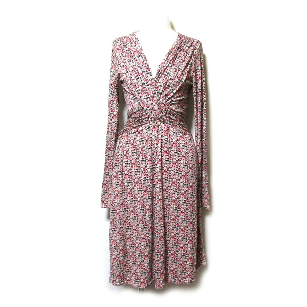 EGERIE PARIS エジェリ フランス製 カシュクールフラワーワンピース (ドレス 花柄 小紋) 132898 【中古】｜CROWN STORE