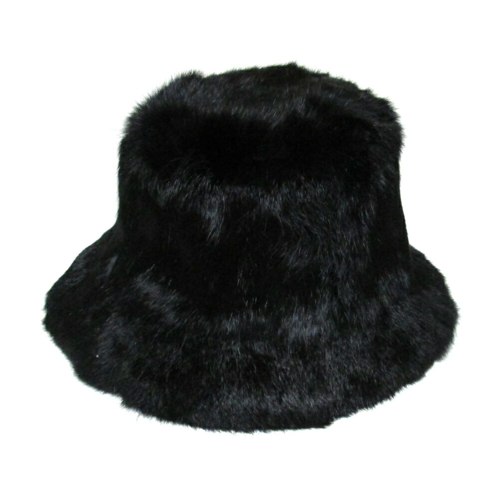 美品 Rabbit fur ラビット ファー ジャミロクワイハット (黒 帽子 リアル) 133926