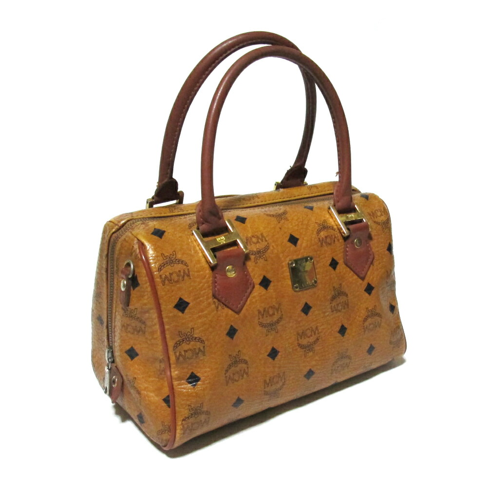 Vintagea MCM ヴィンテージ オールド エムシーエム ドイツ製 モノグラム レザー ボストンバック (ビンテージ 鞄) 134769 【中古】