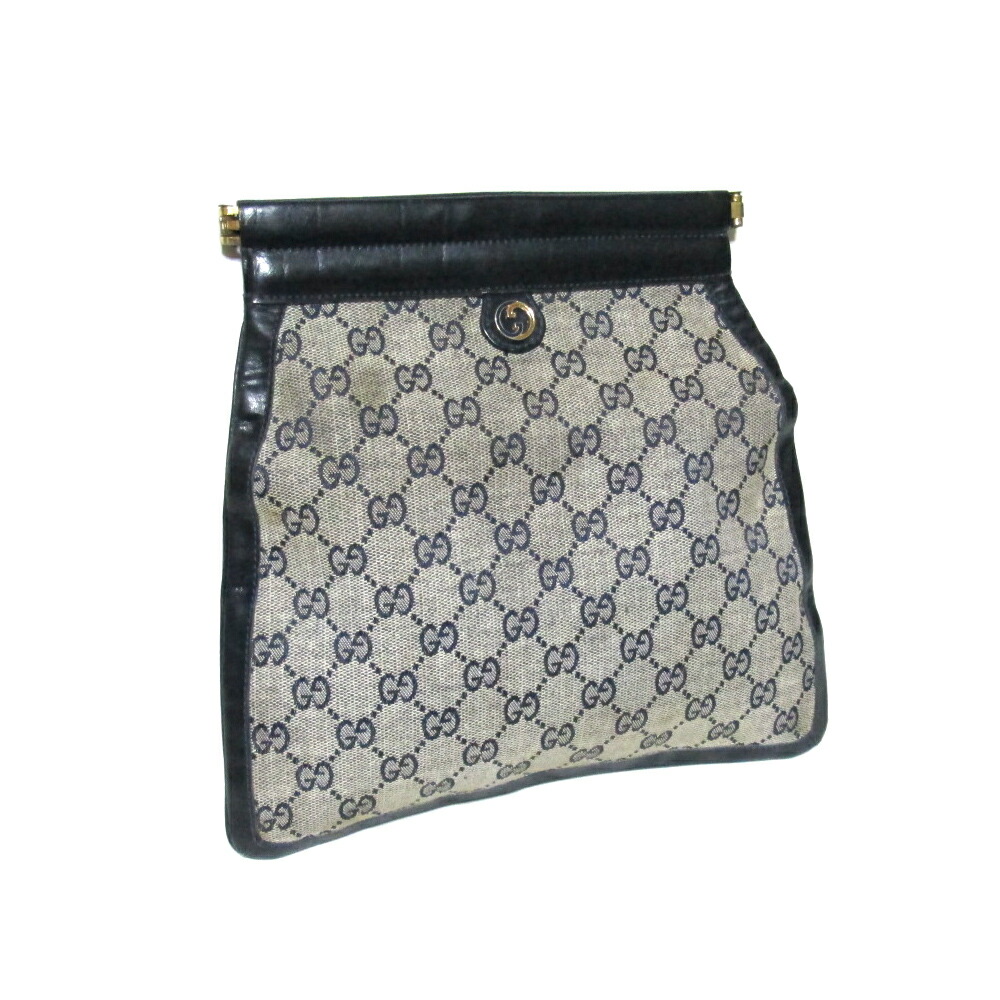 GUCCIヴィンテージ　クラッチバッグ　鞄　ブラック GUCCI - グッチ／GUCCI バッグ セカンドバッグ クラッチバッグ