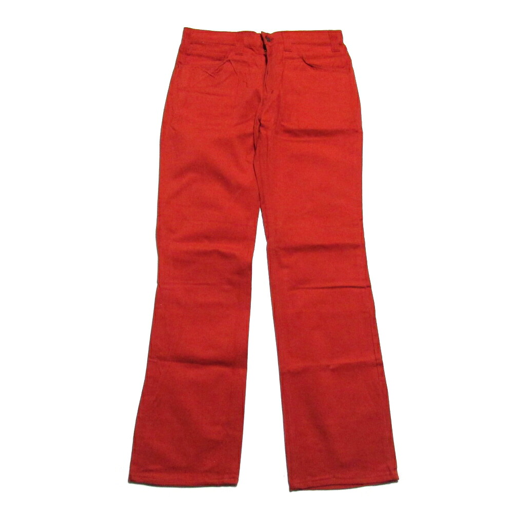 【新古品】 デッドストック Vintage Levi's ヴィンテージ リーバイス 「W32 L33」 SLIM FIT コットンデニムパンツ (赤 レッド 未使用 ビンテージ ジーンズ 紙タグ付き 新品) 135316 【中古】|CROWN STORE