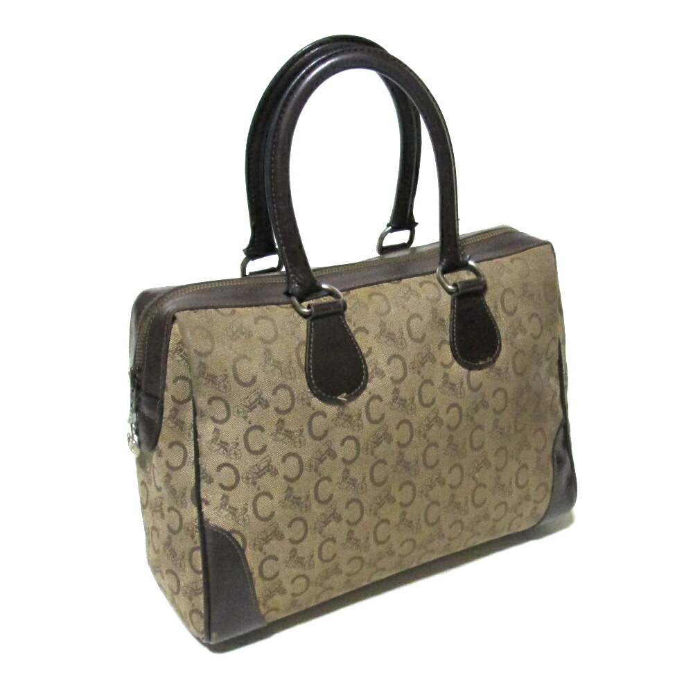 C2900☆フランス製*セリーヌ/CELINE*vintage*総シルク*ロゴ/ボタン柄*ラップ/巻き*プリーツ/フレア*スカート*サイズ36*ネイビー系 トリオンフ Vネック ケーブルニット ⁄ カシミア - エクリュ