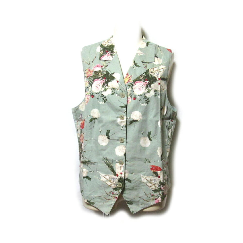 Vintage KANEKOISAO PINK HOUSE ヴィンテージ カネコイサオ ピンクハウス フラワーベスト.ジレ (金子功 KANEKOISAO カネコイサオ ビンテージ ジャケット 花柄) 136859 【中古】|CROWN STORE