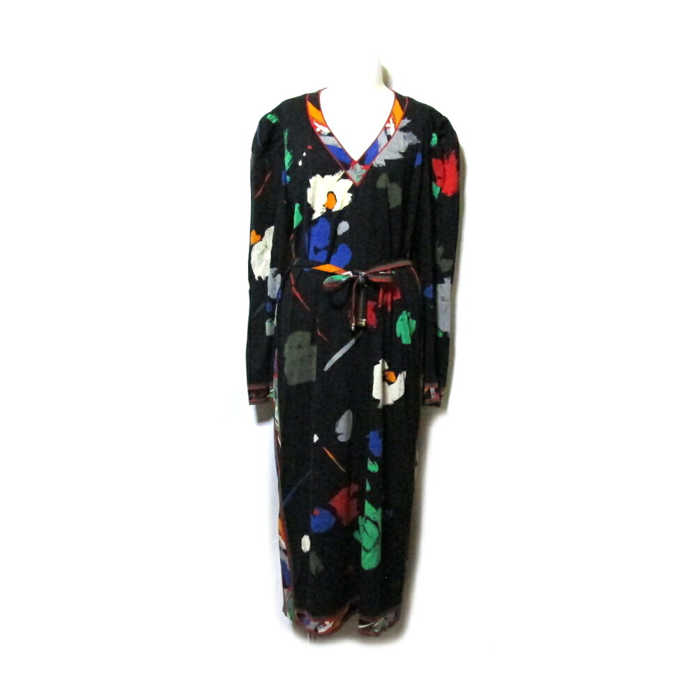 Vintage LEONARD ヴィンテージオールド レオナール フランス製 アートワンピース (ベルト付き ファブリック ビンテージ) 137134 【中古】｜CROWN STORE 16,060円