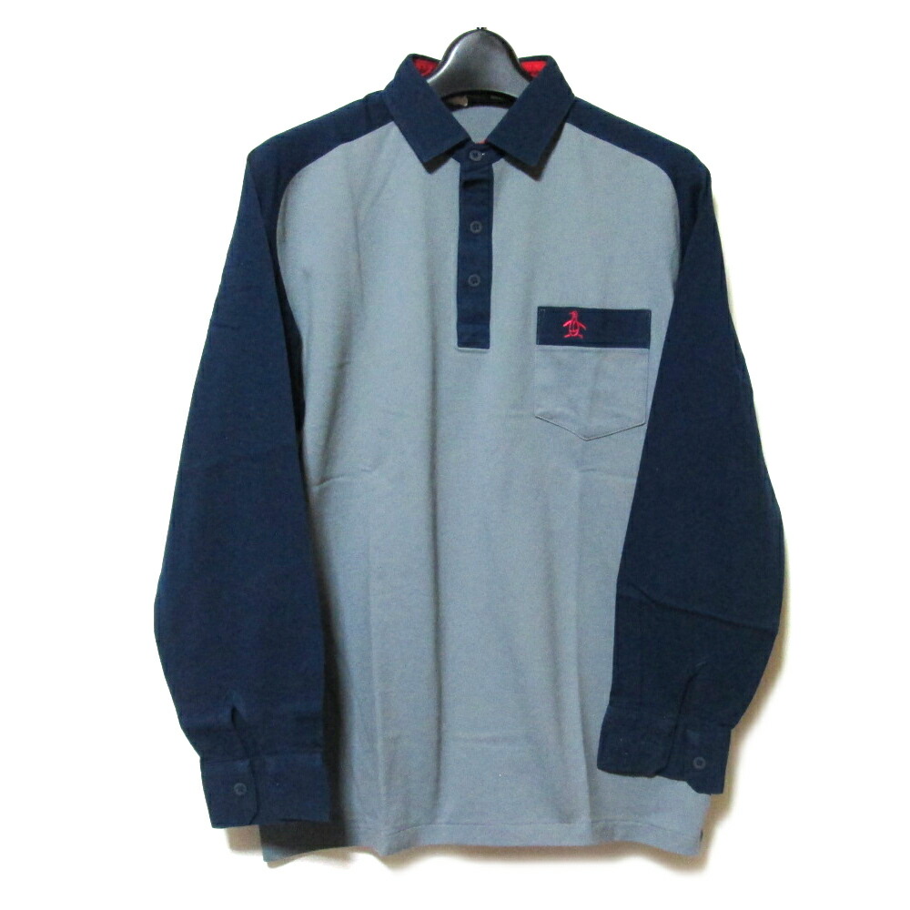 Vingtage Grand Slam Munsingwear ヴィンテージ グランドスラム マンシングウェア 「C90～100」 ワンポイントポロシャツ (半袖 ビンテージ グレー ペンギン) 137336 【中古】
