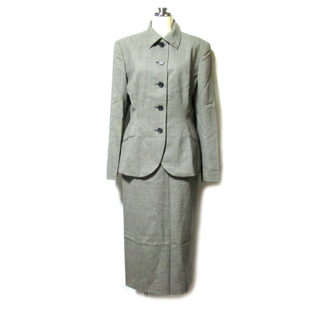 美品 RALPH LAUREN ラルフローレン クラシックセットアップスーツ (POLO ポロ 千鳥格子 スカート ジャケット) 137561 【中古】|CROWN STORE