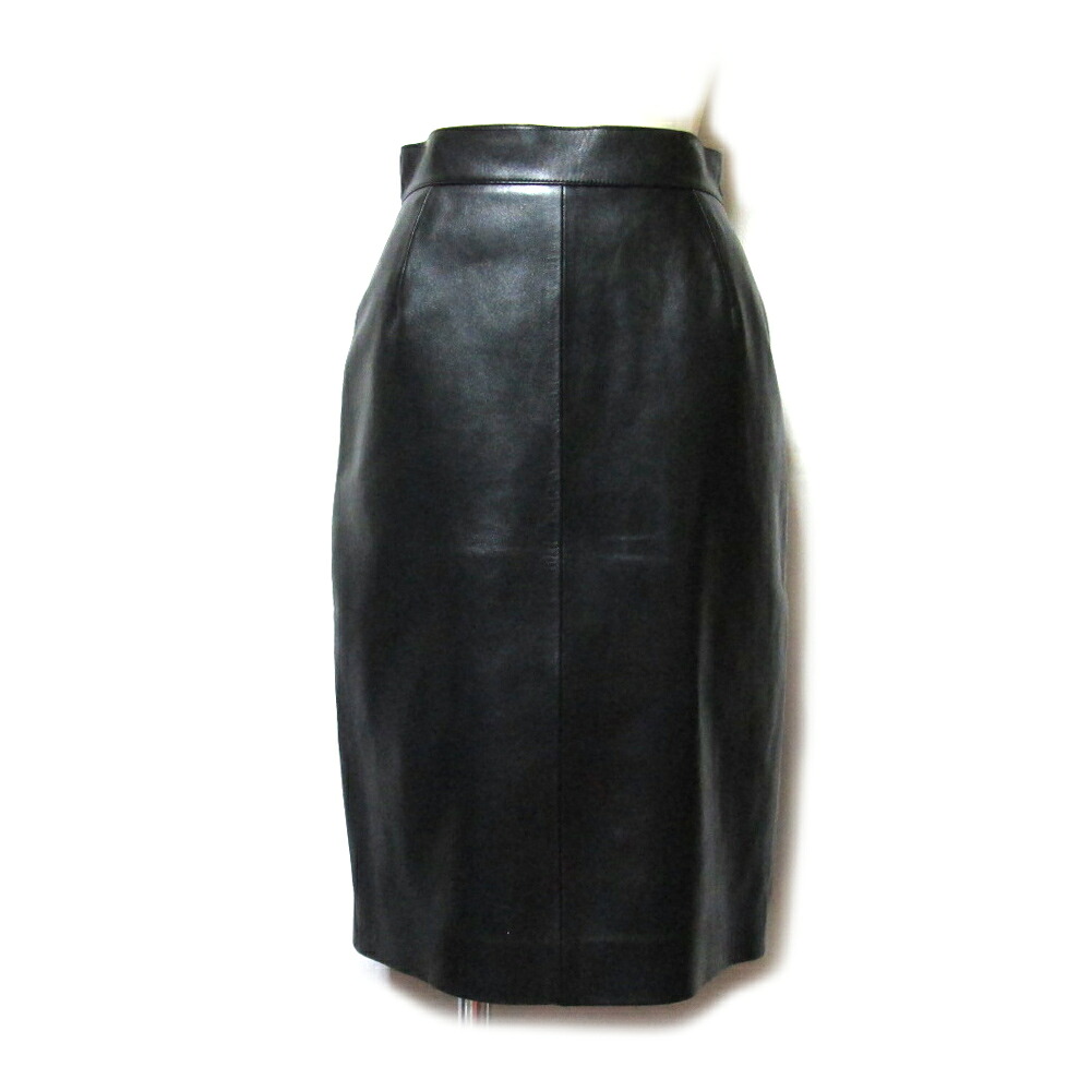 【新古品】 デッドストック Vintage LOEWE ヴィンテージ オールド ロエベ 「38」 シープスキンレザージャケット (アンティークビンテージ 黒 ブラック 革 皮 リアルレザー) 137663 【中古】｜CROWN STORE