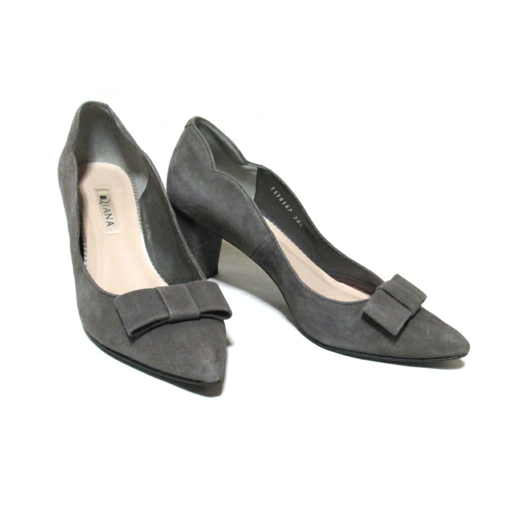 楽天市場】DIANA ダイアナ 「24 1/2」 スエードレザーリボンヒール