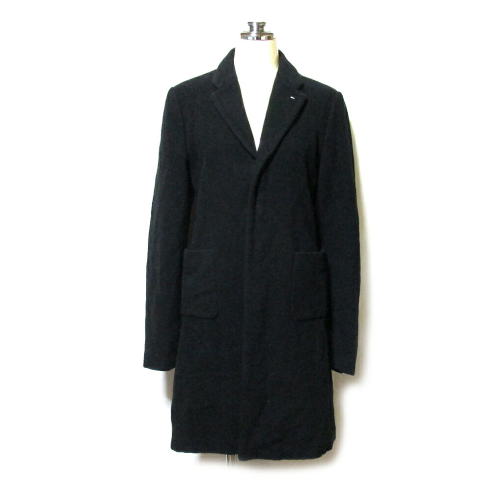 COMME des GARCONS コムデギャルソン 「S」 2010 インサイドデコレーション期ロングチェスターコート (Inside decoration 紺 ネイビー ジャケット) 137811 【中古】