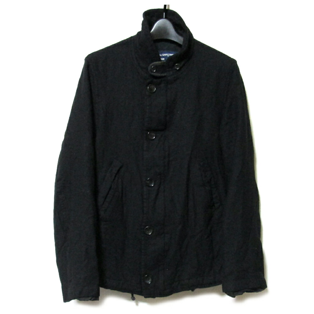 7月末まで限定値下げ　コムデギャルソン　オム　25ss ブラックリネン　ブルゾン 楽天市場】COMME des GARCONS HOMME(コムデギャルソンオム