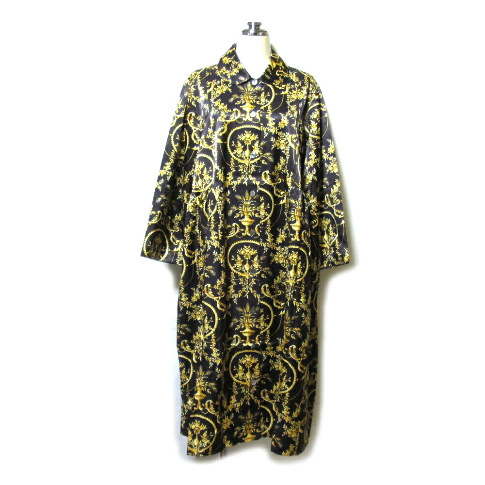 【新古品】 STREET LONDON by 日本極東商業主義 表どおり英国の首都 Liberty リバティ スコテッィシュドレスコート (衣装 2way 黄み 黒 花柄) 137904 【中古】 レディースファッション-コート・ジャケット
